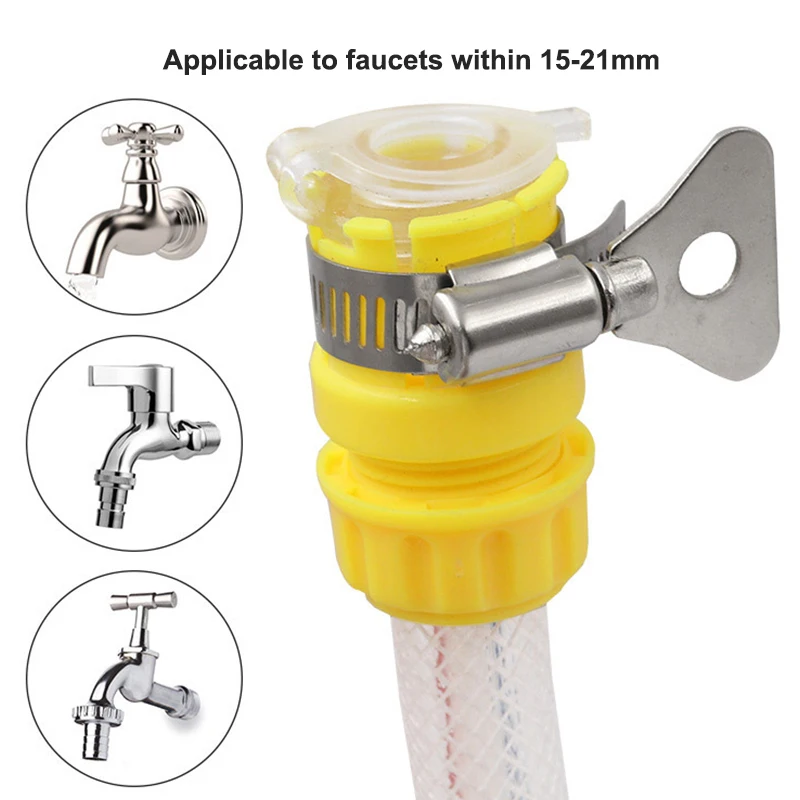 

1Pcs ABS Pipe Connector PVC Multifunctional Water Pipe Faucet Connecter Universal Hose Coupling Fitting
