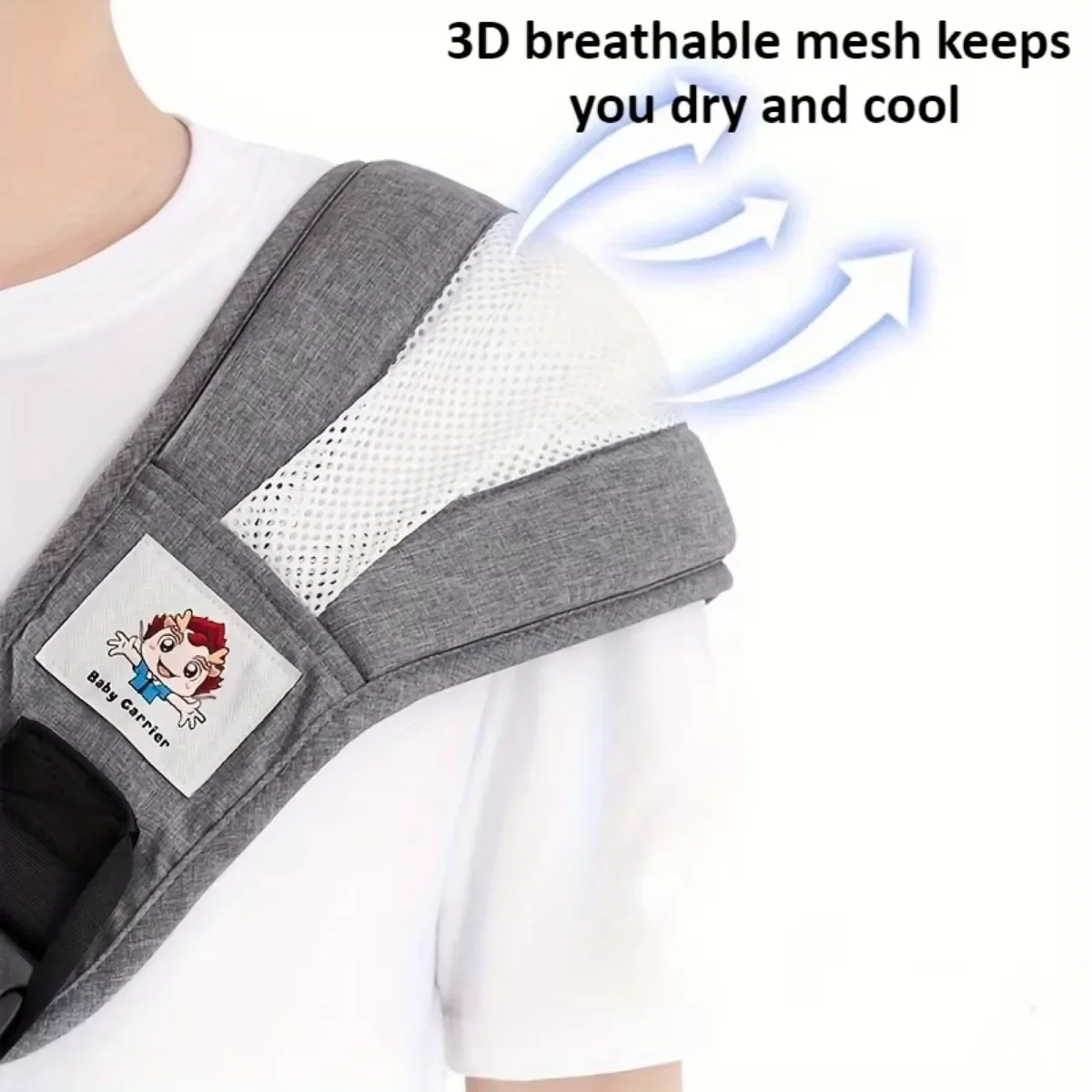 Kids Waist Stool with Safety Belt Portable Baby Sling Breath Adjustable Toddler Mammy Bag Newborn Sling Infant Wrap Kid Hip Seat 3