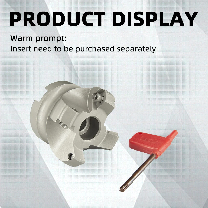 Milling Cutter Head KM12-50 63 80 100mm 45Degree Cutting Adapter