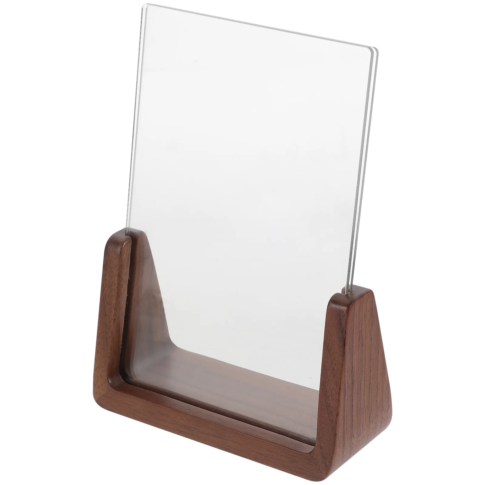 

Picture Frames Photo Table for Home Walnut Sturdy Holder Tabletop Acrylic Office