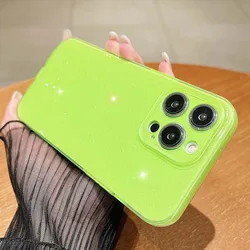 Luxurious Glitter Neon Fluorescence Silicone Phone Cover - iPhone 11 (8)