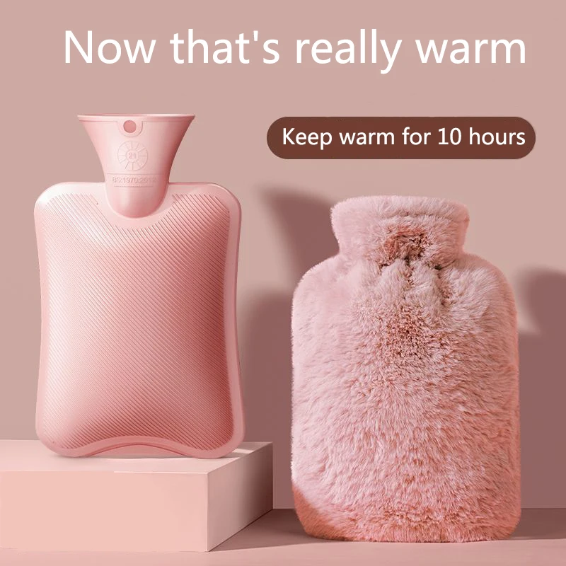 

Hot Water Home Bag Plush Water Bottle Cover Thick Hot Water Bottle Winter Water Bag Hand Feet Warmer Water Bottle Accessies