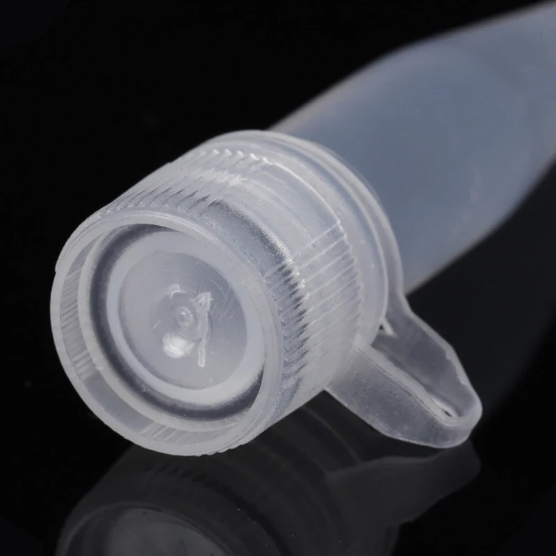 Centrifuge Tube Mini 1.5ml Centrifuge Tube with 10 Test Tubes Transparent Plastic with Gaskets Container Scientific Laboratory Testing Access Centrifuge Tube