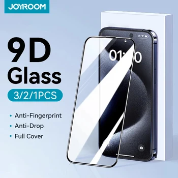 Joyroom 1/2/3pcs HD Glass Screen Protector for iPhone 16 15 14 13 12 11 Pro Max Full Screen Tempered Glass Protection for iPhone 1