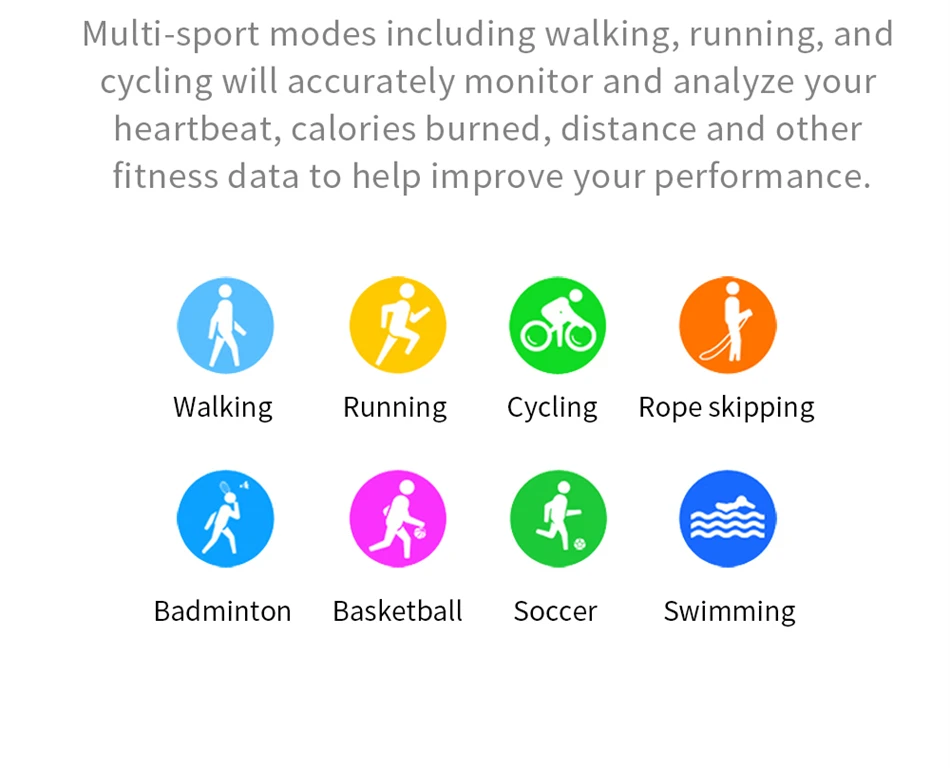 2022 New Fashion Smart Watch Men Fitness Bracelet Heart Rate Blood Pressure Monitoring Sports Tracker Smartwatch Gift for Women