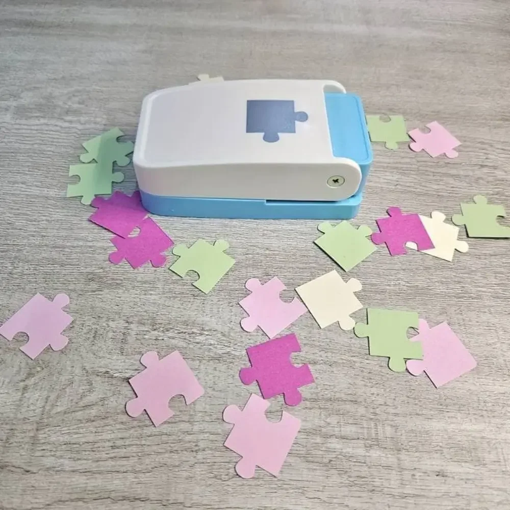 DIY Handmade Puzzle Punching Machine DIY Children Intelligence Flower Punching Machine Children's Jigsaw Puzzle Making Machine