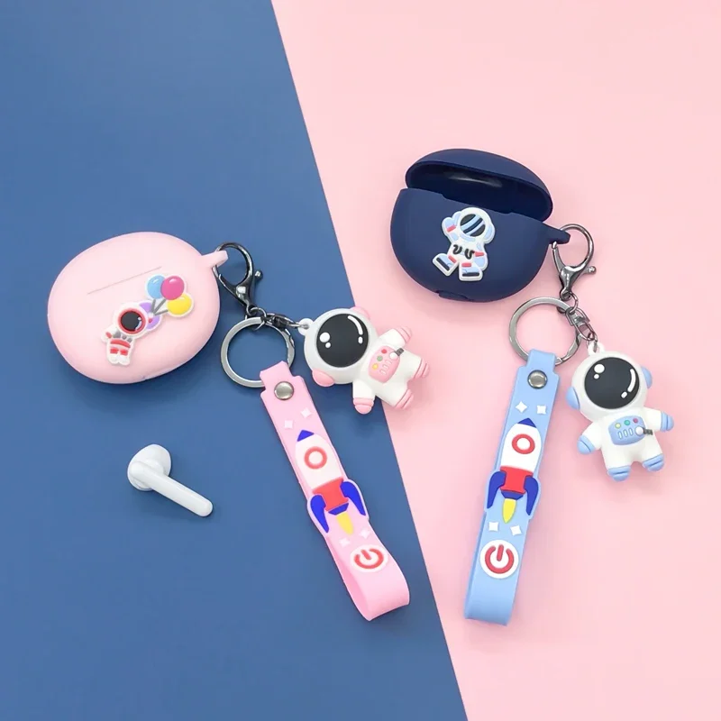 

Для Honor Earbuds X6 чехол мультяшный астронавт силиконовые наушники чехол с подвеской Honor X6