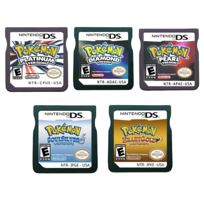 

NDS Pokmon комбинированная карта 3DS комбинированная карта DS черно-белая 2 золотистая и серебристая кассета DS Pokmon игра NDS комбинированная карта