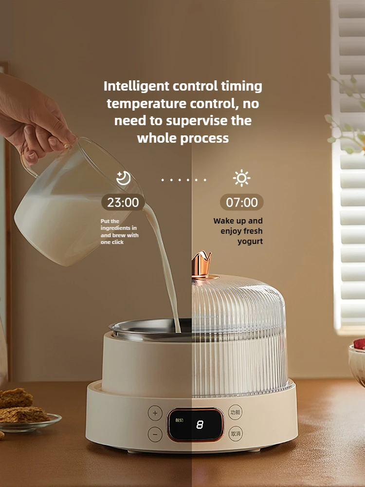 Convenient Home Fermentation Machine for Making Natto, Rice Wine, Kimchi, Yogurt-All in One & Stainless Steel Inner