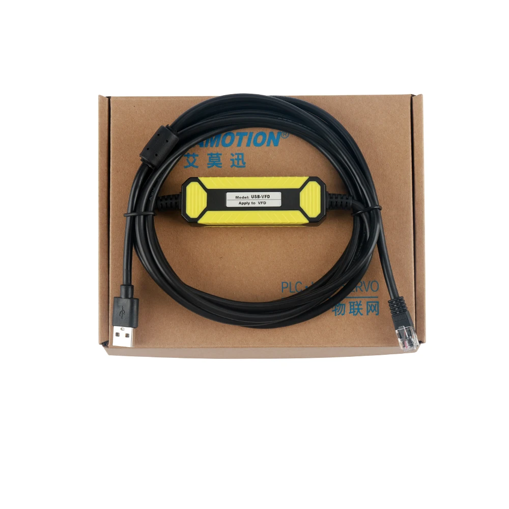 Delta USB-VFD/EL/ED/CH2000 serisi frekans dönüştürücü VFD-E RJ45 için uygun VFD-USB01 programlama kablosu