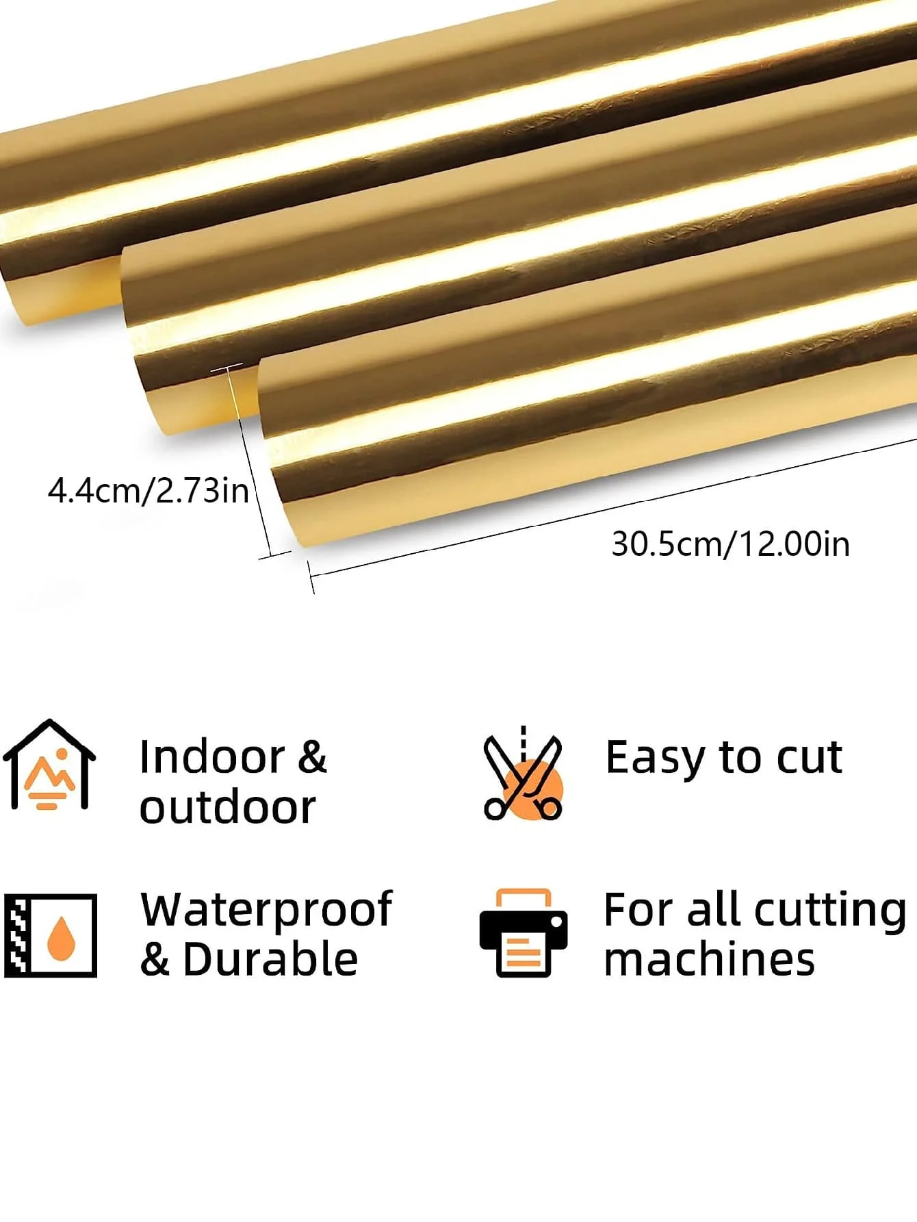 1roll-Holographic, Suitable for Cutting Machine-Chromium Plated Metal Adhesive Vinyl for Silhouette Relief,Decorative Stickers