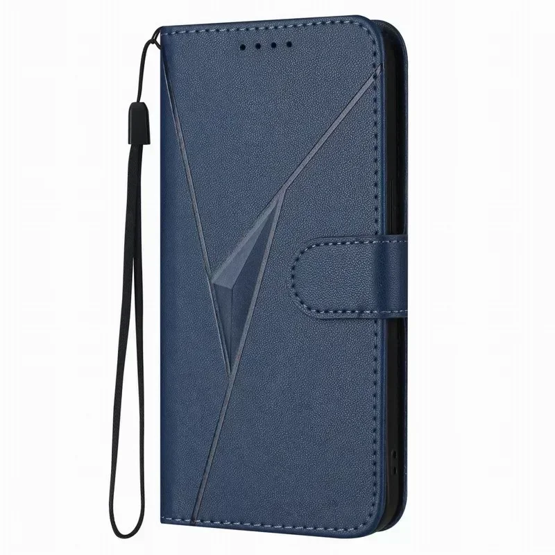 3D Triangle Wallet Phone Cover - Chic and Functional Design