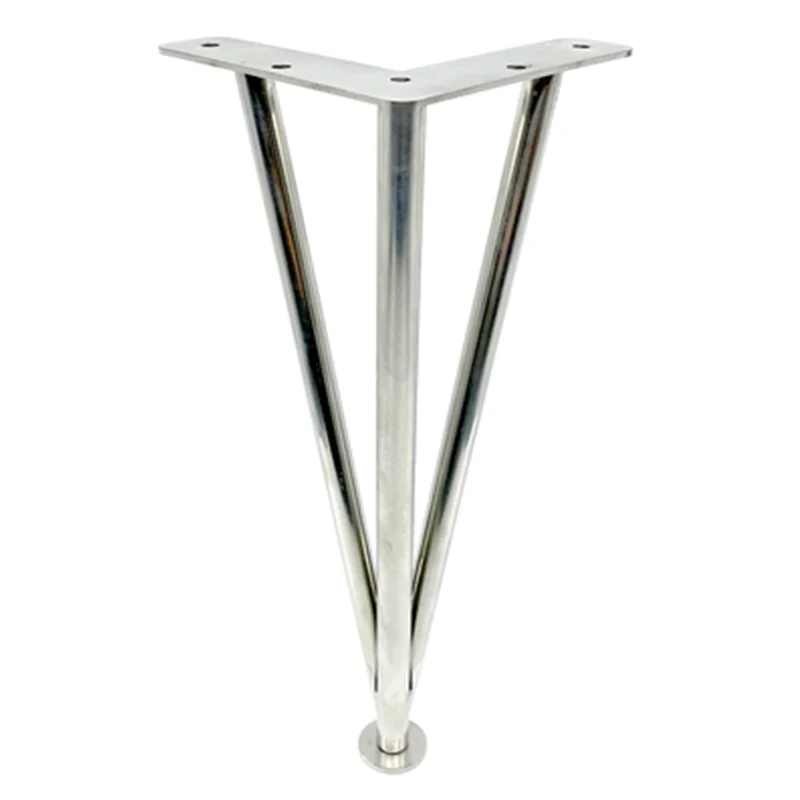 1PC 20cm-40cm Gold Iron Table Legs Metal Hardware Furniture Foot Stainless Steel Adjustable Tilt Cabinet