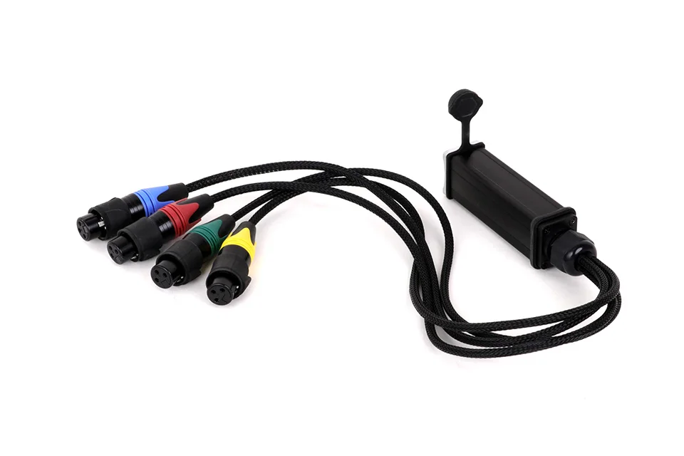 4 pinos xlr macho fêmea do canal