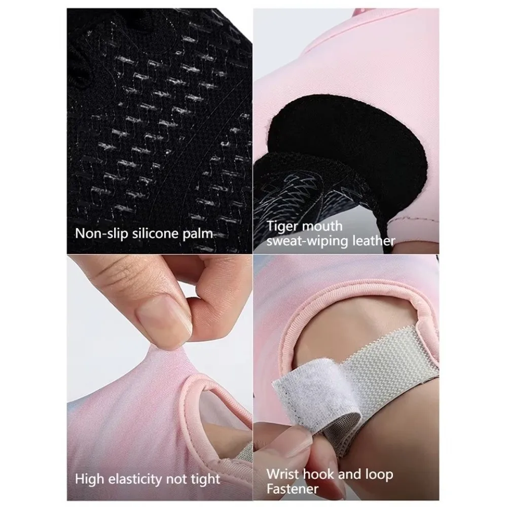 운동 장비 내마모성 스포츠 장갑 두꺼운 미끄럼 방지 사이클링 장갑 반손가락 장갑 남녀 공용