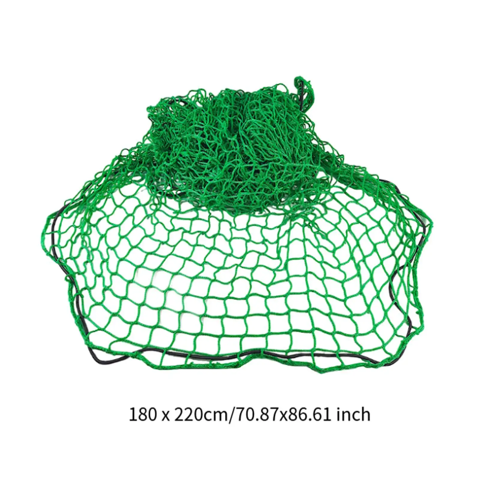 Generic Cargo Net Green 1.8x2.2 M Mesh Netting Sturdy Trip Luggage Truck Bed Accessories Nylon for Trailer Pickup Bed Trunk