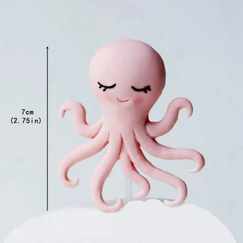 Unter dem Meer Kuchen Dekor Ozean Tier Kuchen Topper Kinder Mädchen Korallen Shell Fisch Meer Thema Baby Dusche Kind Geburtstag Party Versorgung – Detail 2