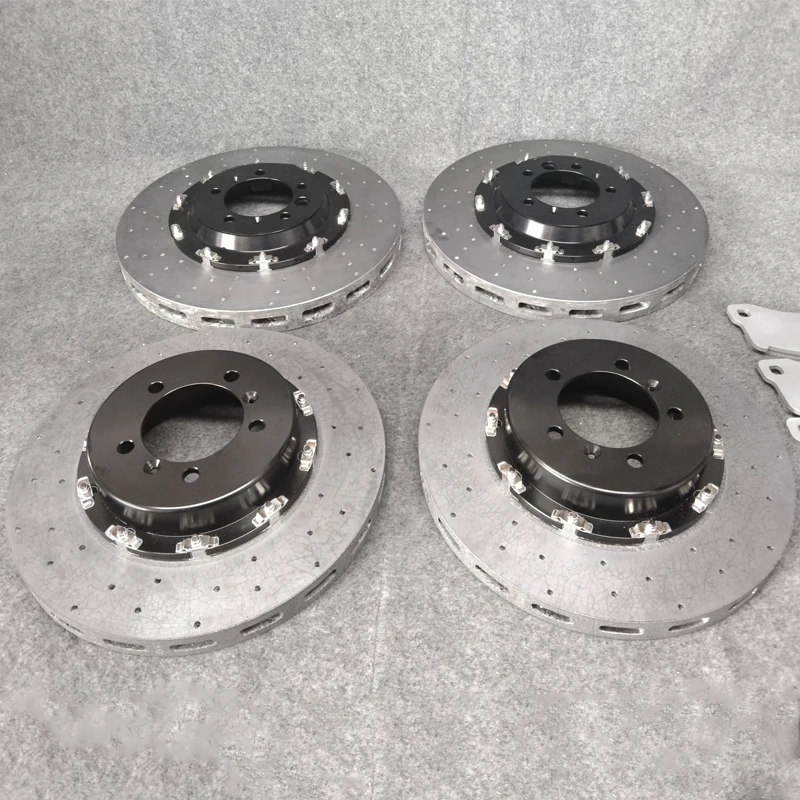 Carbon Ceramic Brakes Disc 355mm-440mm Floating Screw Disk Rotors Kits for Golf 4 5 MK6 GTI CC Scirocco Tiguan Touran