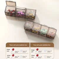 Colorful Stackable 7-Day Pill Organizer – Daily Medicine Storage with 3/4 Compartments 5