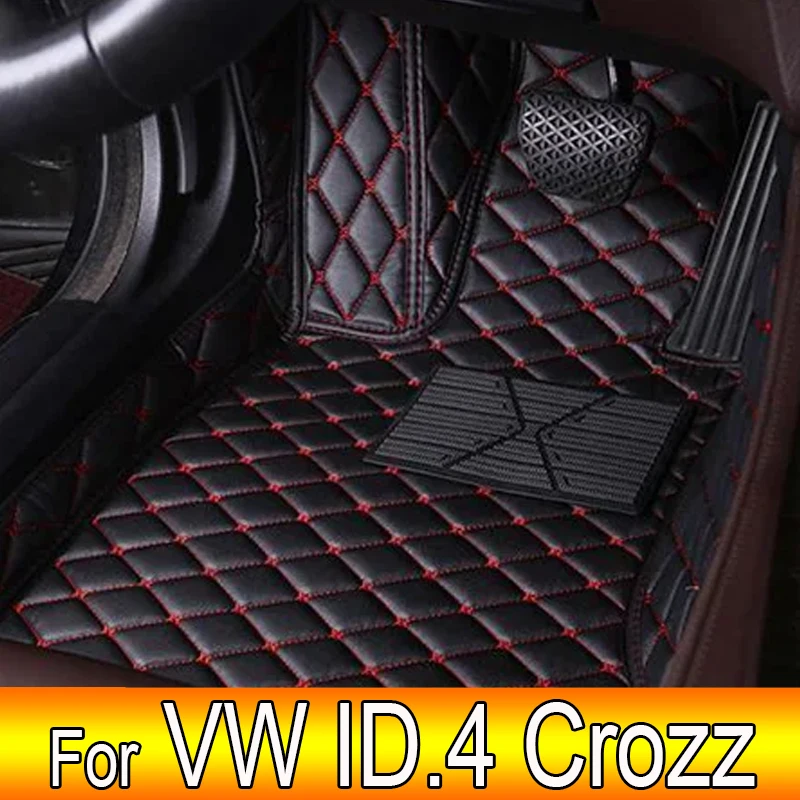 

Car Floor Mats For VW Volkswagen ID.4 Crozz 2021 Custom Auto Foot Pads Automobile Carpet Cover Interior Accessories