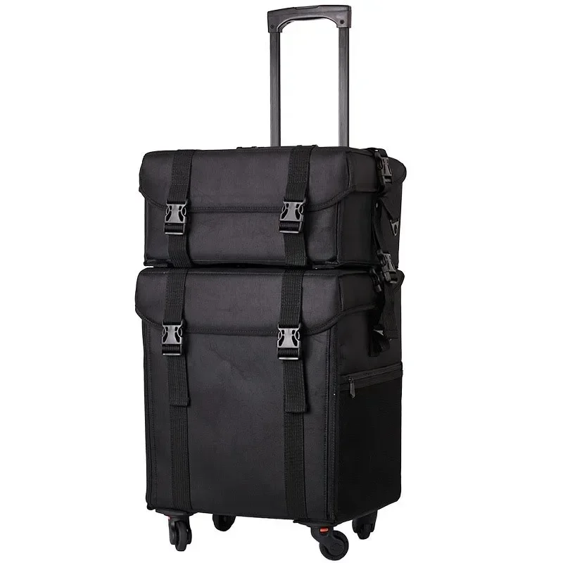 Luggage Ladies Trolley Bag Large Capacity Nail Technician Professional Beauty Tools Box with Wheels Rolling Suitcase