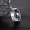 TIGRADE Fashion 6/8MM High Polish Man Rings Brushed Tungsten Carbide Ring Simple Classic Wedding Band Engagement Ring 4