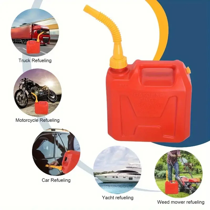 Car Gas Can Spout Nozzle Vent Kit For Most 1/2/5/10 Gal Can Replacement Gas Cans Tank Nozzle Car Accessories