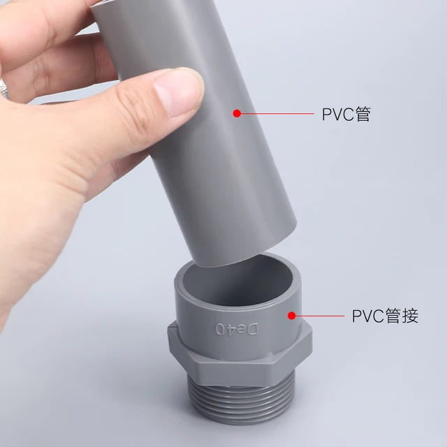 Műanyag Cső Adapter Pvc Dugó Tömlő Csatlakozó Hím Szál Gyors A Kert Öntözőszerszámához 20 Mm-75 Mm - Image 3