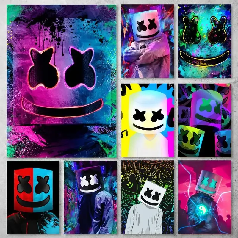 Marshmello Dj POSTER Posters Prints Wall Pictures Living Room Home