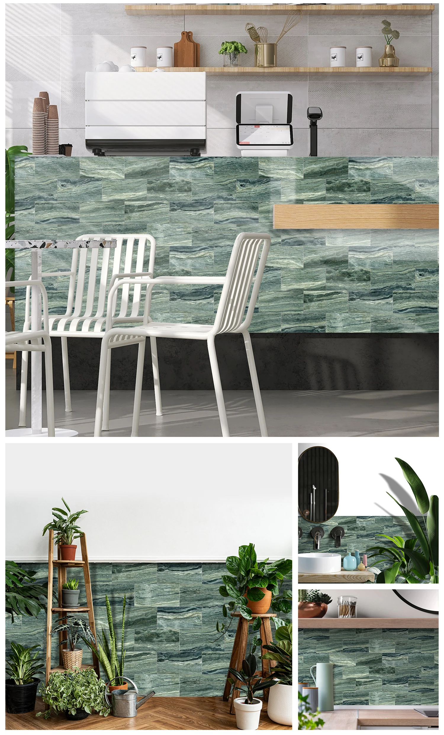 

Alwayspon Kitchen Wall Art Pattern Bathroom Waterproof Wall Pvc Wall Stickers Room Decoration Sale