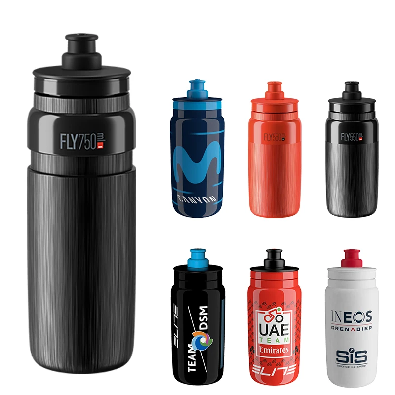 Bicycle Water Bottle Water Bottle Sports Bottle 1pc 550ML/750ML ELITE Kettle FLY TEX Bicycle Kettle Ultra Light Road Bike Mountain Bike Cycling