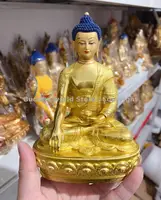 Shakyamuni Amitabha Buddha statue 5A high quality COPPER Buddha statue HOME Altar worship Thailand Tibet Buddhist supplies 1
