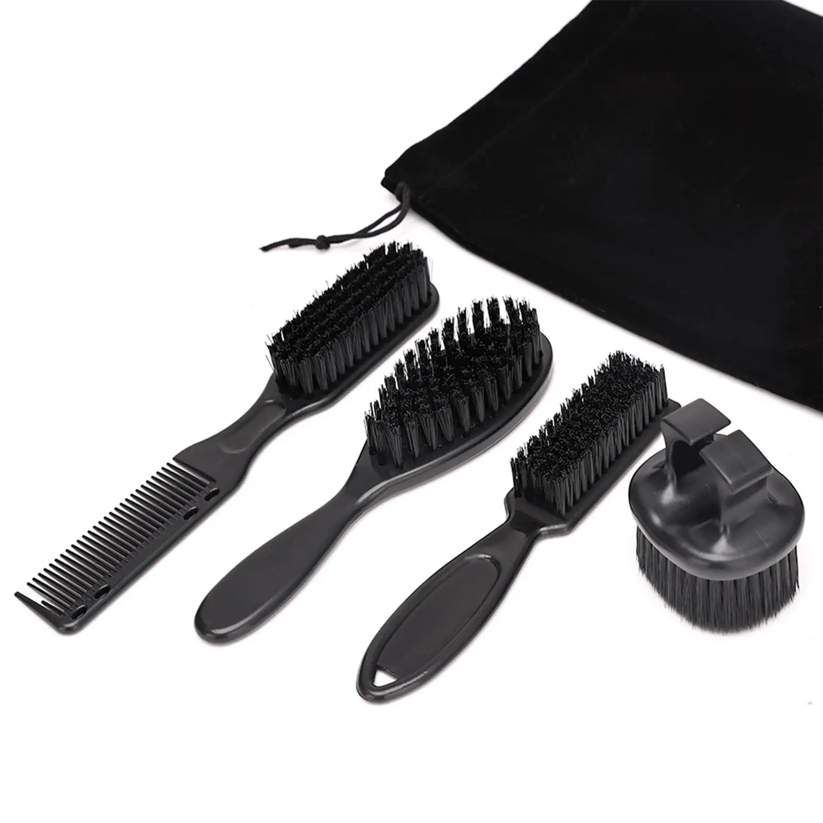Barber Brush and Barber Comb Set Professional Reusable Barber Cutting Comb for Dad Hair Cutting Father`s Day Gifts Salon Husband