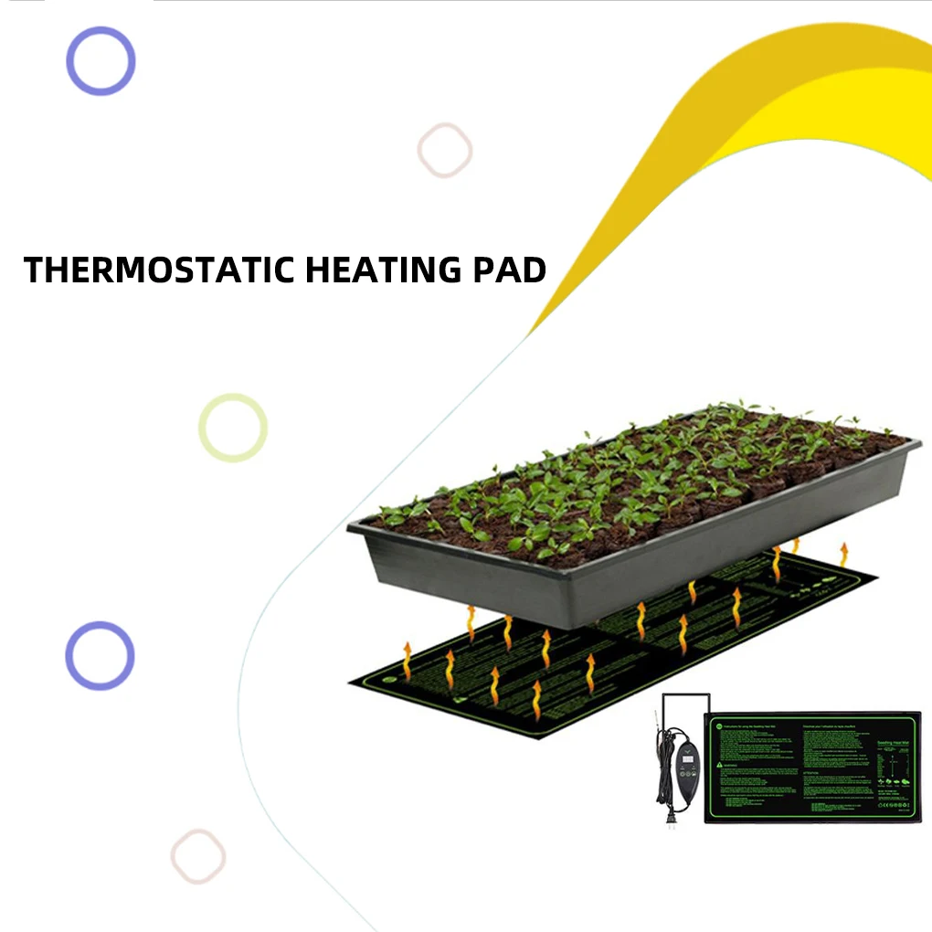 Seedling Heating Mat Waterproof Plant Seed Germination Pad Warm Propagation Clone Starter Pads 110v/220v Garden Supplies