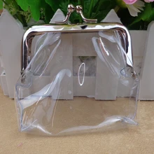 

Ins Transparent Simple Iron Mouth Clip Bag Small Things Storage Bag Coin Purse Multifunctional Lipstick Bags Portable Coin Bags