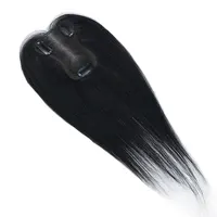 8x11cm Swiss Lace Human Hair Topper Hair Piece 10inch Virgin Hair Natural Scalp Top Clips In for Women Mild Hair Loss Volume 1