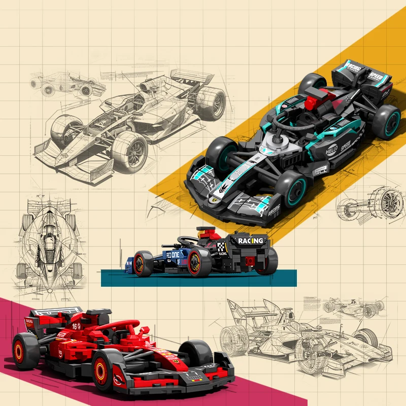 SEMBO 블록 BK8 도시 스포츠카 레이싱 모델 조립 빌딩 블록 기술 Supercar 차량 벽돌 장난감 소년 생일 선물