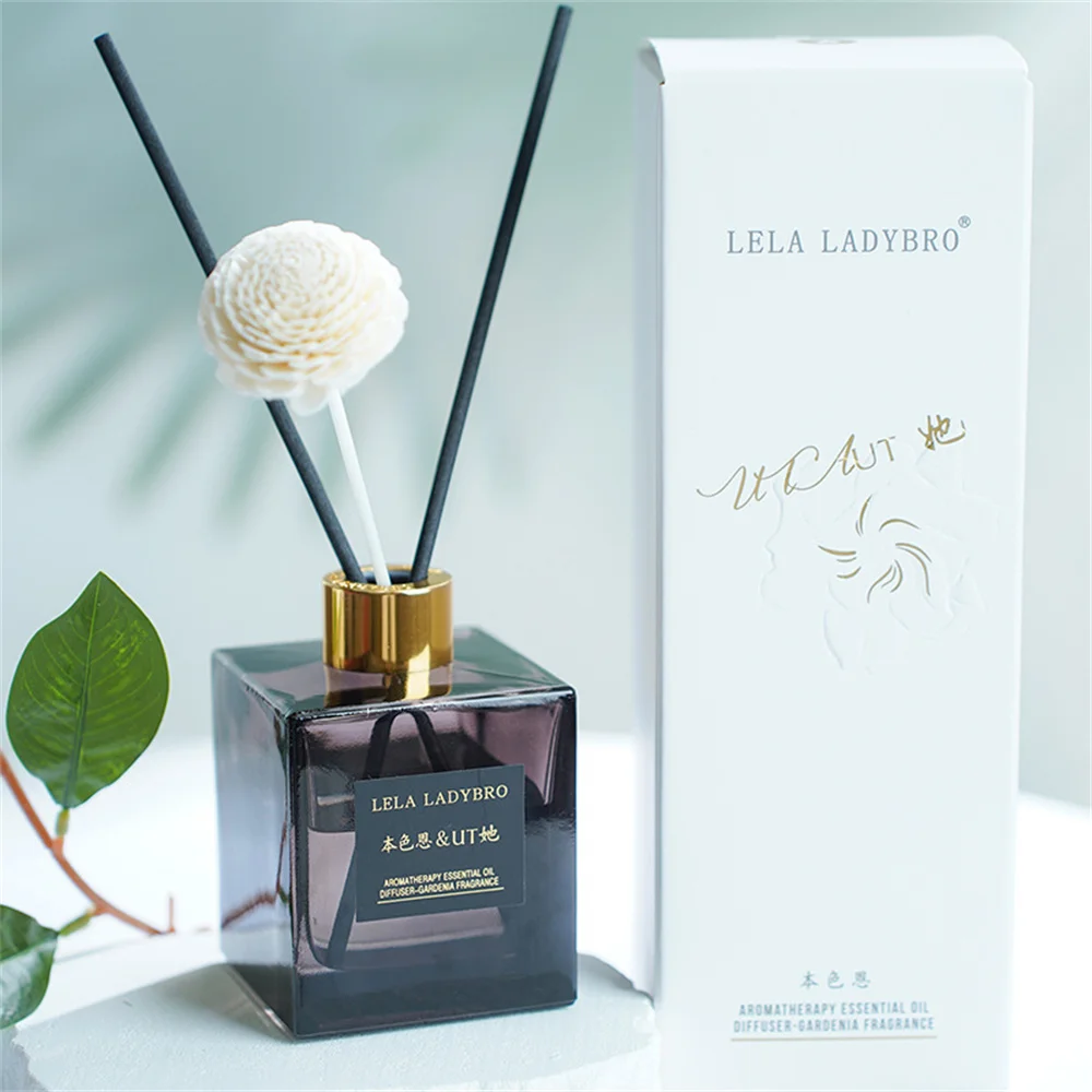 

Большой аромадиффузор 200 мл, натуральный аромадиффузор Gardenia с палочками для дома, ванной комнаты, спальни, офиса, гостиницы, масляный диффузор
