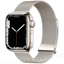 Sleek Milanese Loop Stainless Steel Watch Band Strap Bracelet - 41mm - 40mm - 38mm (Starlight 57)