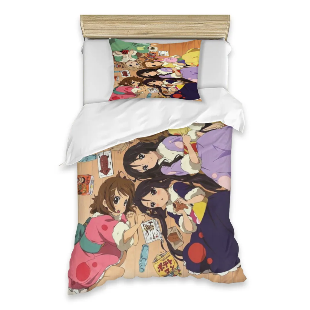 

Anime Bed linen Japan Kawaii New K-ON! Comfortable Sets for Kids Adults Cartoon Photo Sheets Set