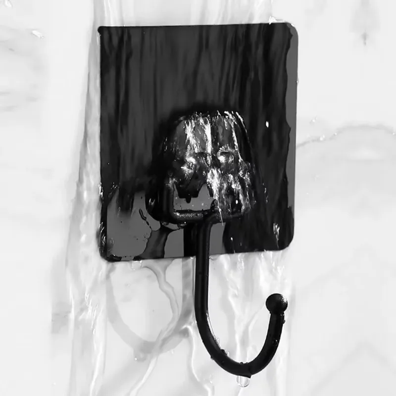 10Pcs Strong Self Adhesive Hooks Bathroom Waterproof Wall Towel Hook Multi-Purpose Kitchen No Punching Storage Organizer