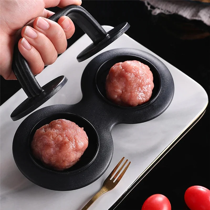 A45G-Burger Press Patty Maker Non-Stick Hamburger Press Kit Burger Maker Meat Beefveggie Hamburger Mold For Kitchen