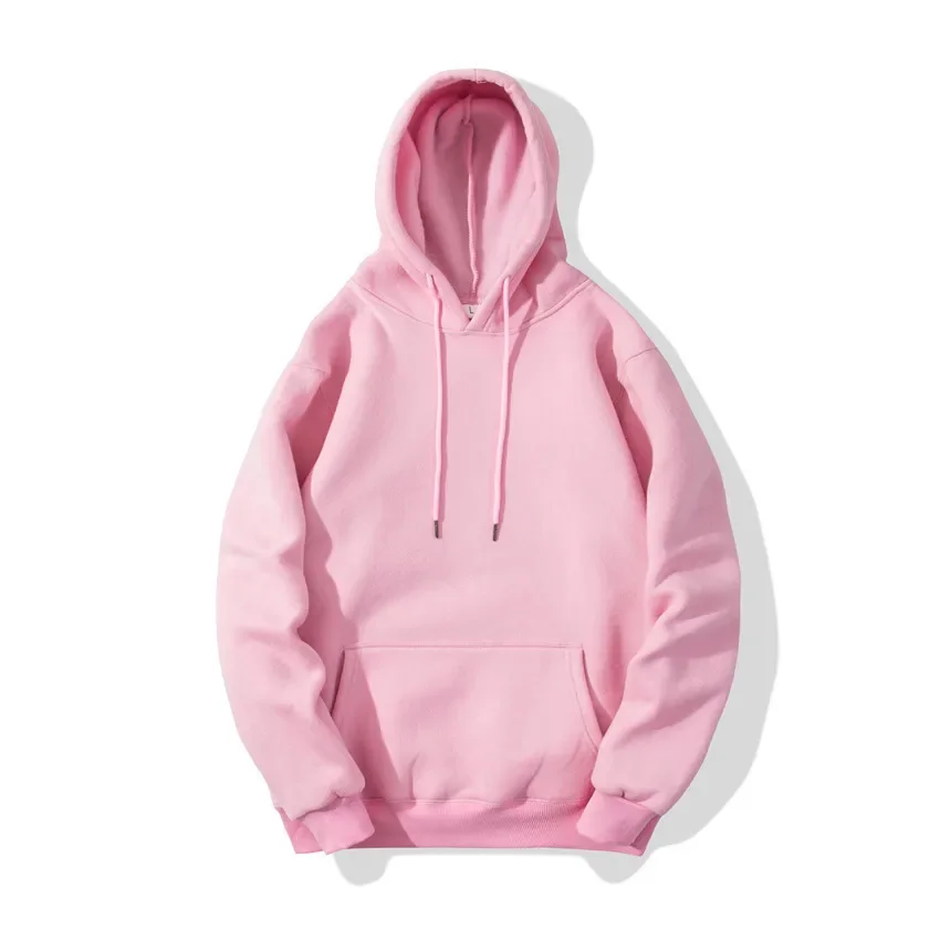 Men's Long Sleeve Blank Sports Sweatshirt Fleece Pullover Hooded Top For Design And Manufacturing On China Mainland