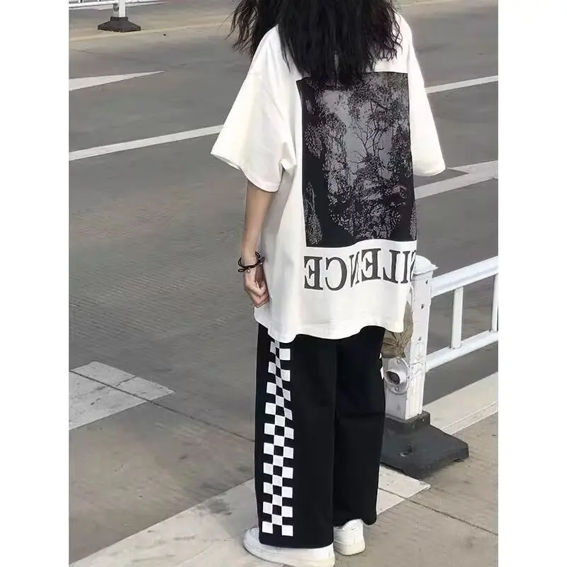 

Полосатые быстросохнущие шелковые брюки для мужчин, тонкие повседневные брюки, свободные универсальные спортивные брюки, модный бренд 2024 ne