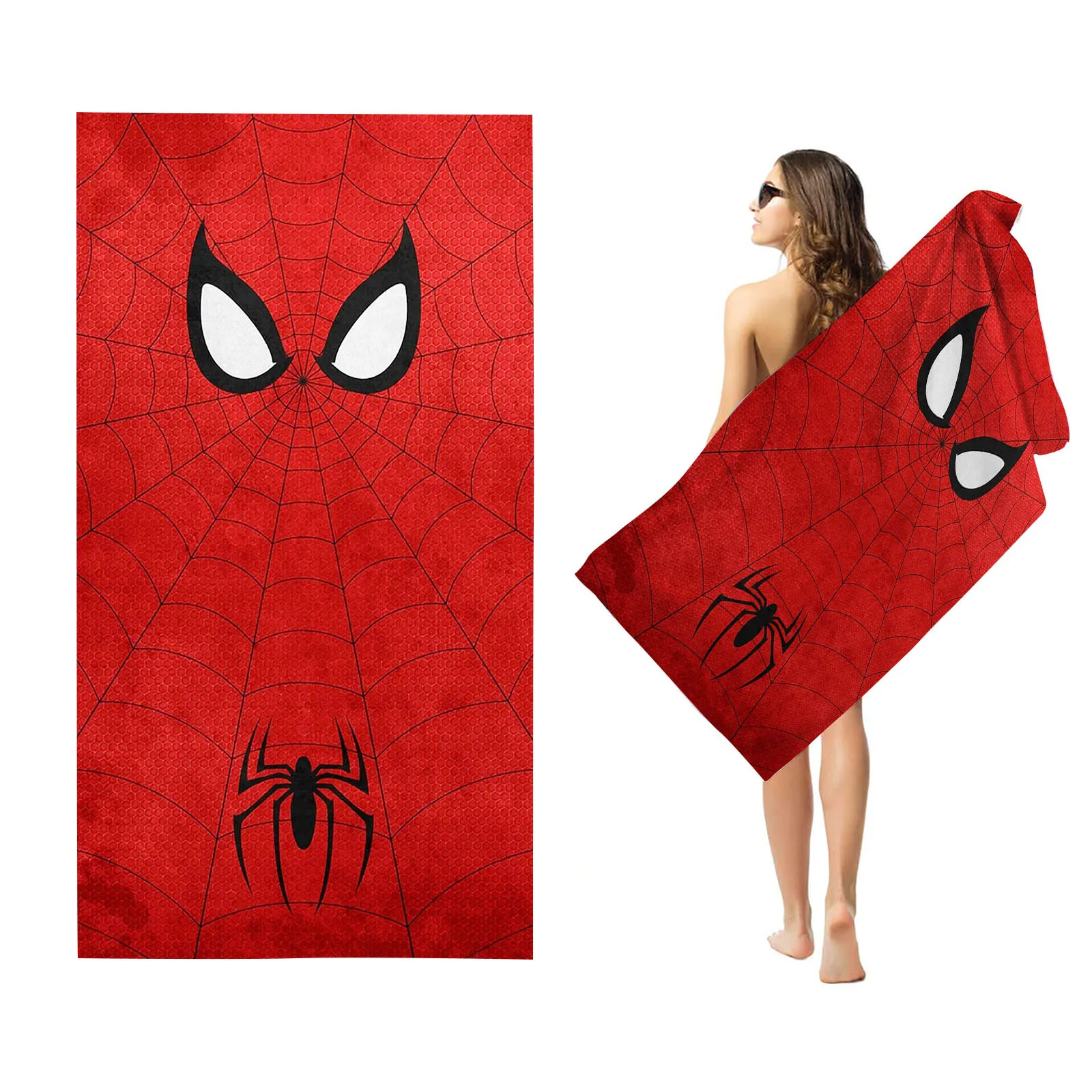 Spider Man Beach Towels Shower Towel Sauna Travel Spa Microfiber Quick Dry Gym Accessories Cute Room Decor For Home Cotton 100% 2