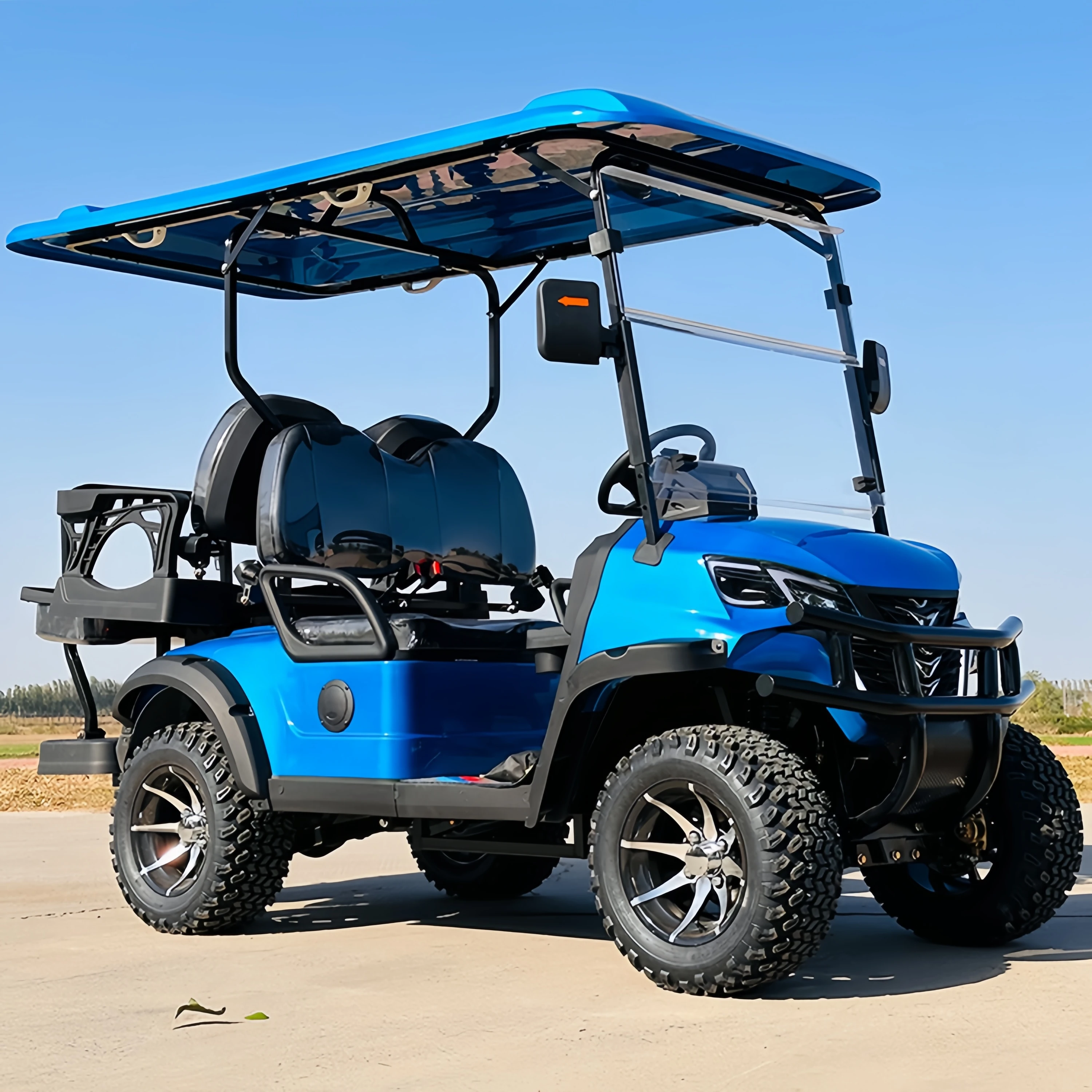 Factory supplier 6-seats electric 72V 5KW engine Golf Car Adult car Electric golf cart