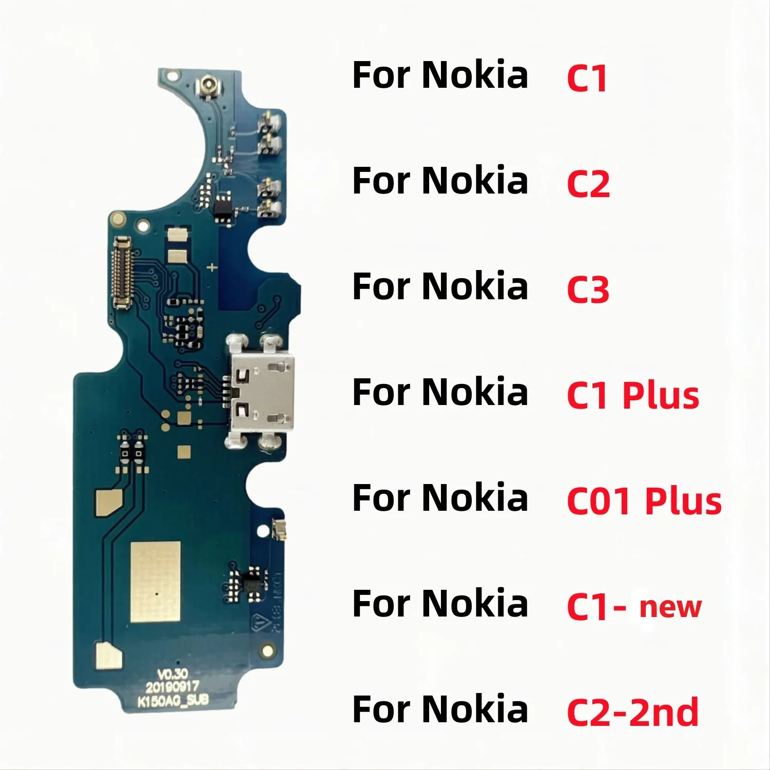 

USB Charger Dock Connector Board Charging Port Flex Cable For Nokia C1 Plus C2 C3 C12 C31 C1-New C2-2nd C22 G42 5G