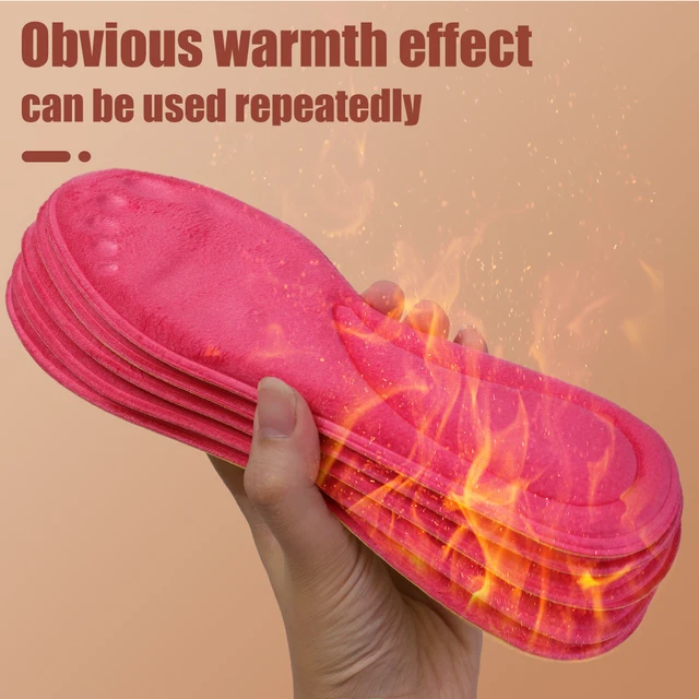 발밑의 따뜻함과 편안함을 위한 자체 발열 발열 신발 패드