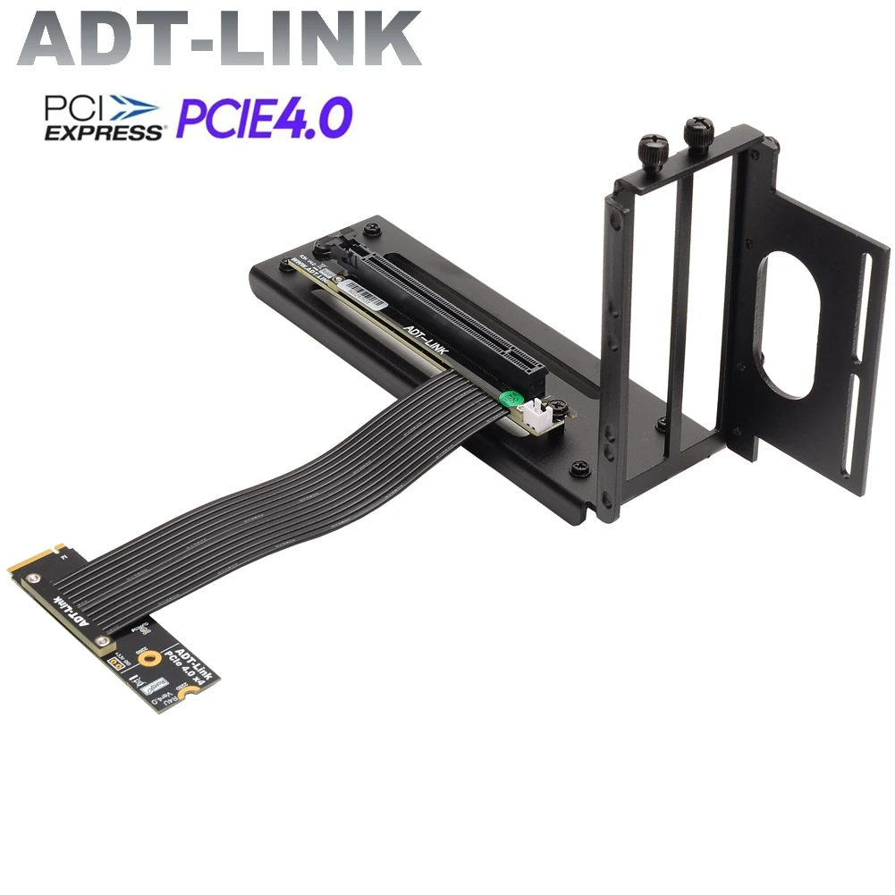 Extensor Riser Gpu com Power Jumper Power Jumper M.2 Nvme Key m Ssd para Pcie 4.0x16 Ângulo de Giro 90 Placa Gráfica Gpu Gen4 Pci-e 4.0 - Imagem 6
