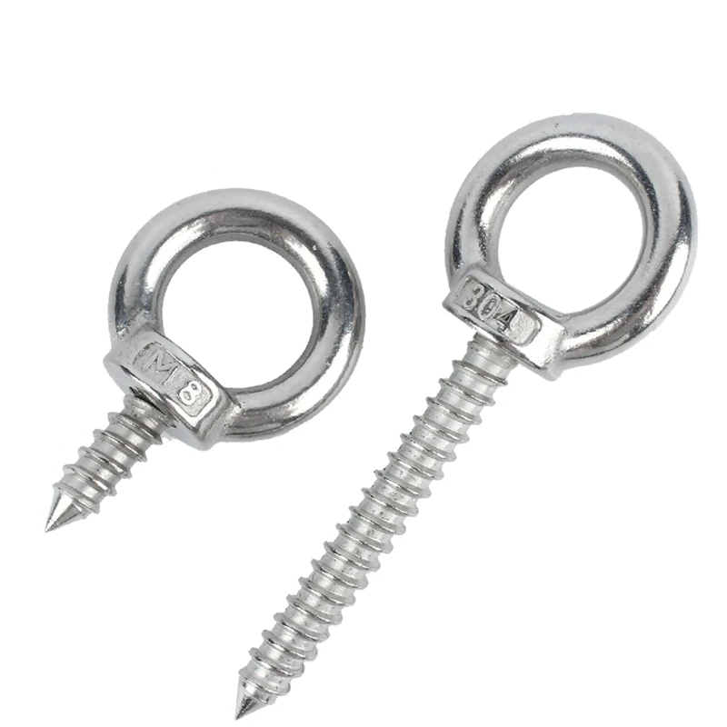 Self Tapping Screws Hook Ring  Eyelet Stainless Steel Screw - Stainless  Steel Ring - Aliexpress